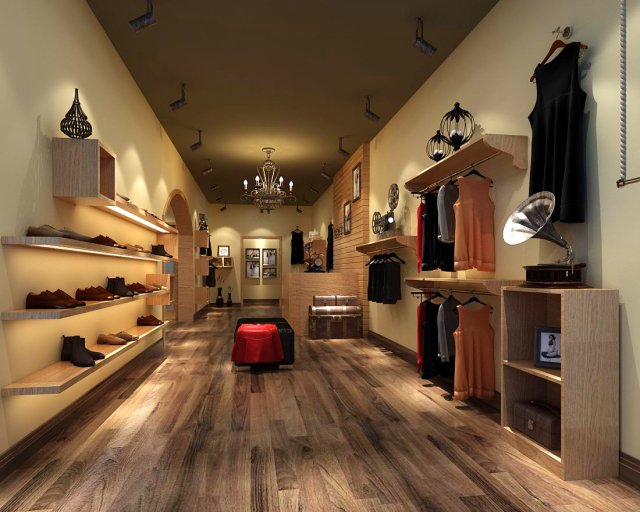 fashion - clothing store 36 3D Model .c4d .max .obj .3ds .fbx .stl .blend 