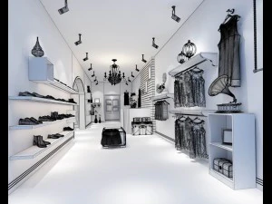 мода - магазин одежды 36 3D Модель