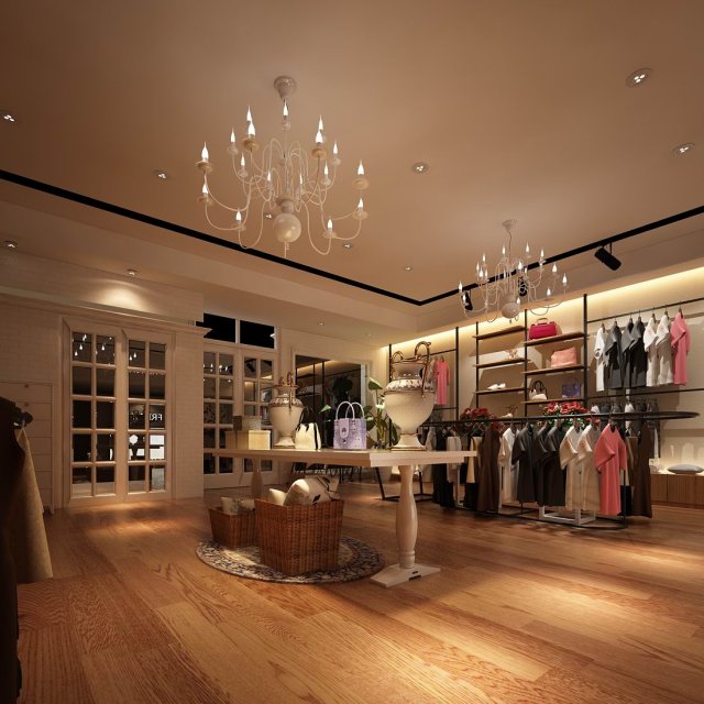 fashion clothing store 110 Modelo 3D .c4d .max .obj .3ds .fbx .stl .blend 