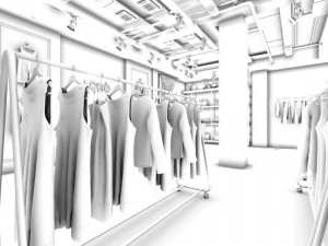 fashion clothing shop 122 3D Model