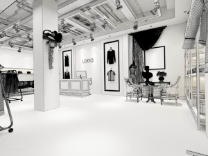 fashion clothing shop 122 3D Model