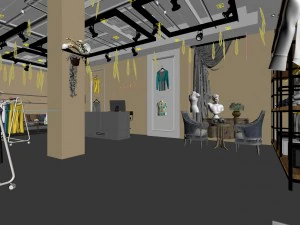 fashion clothing shop 122 3D Model