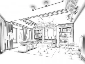 Modebekleidungsgesch&auml;ft 132 3D Modell