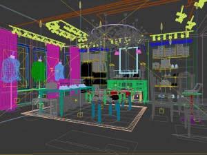 fashion clothes shop 132 3D 모델
