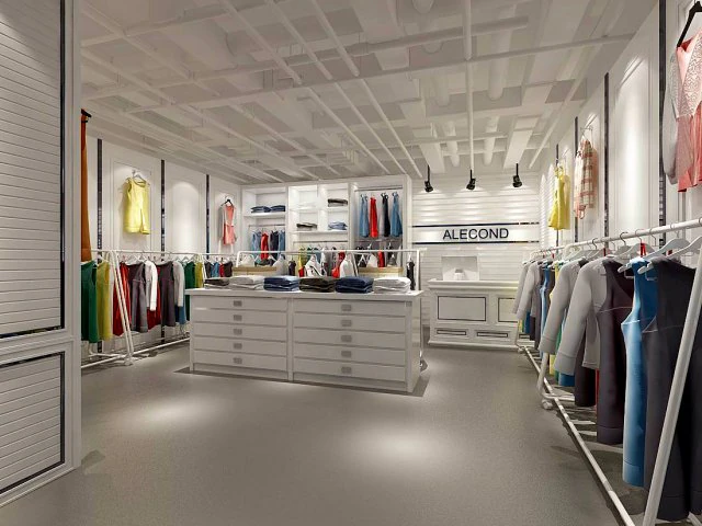 fashion clothing store 180 3D Model .c4d .max .obj .3ds .fbx .stl .blend 