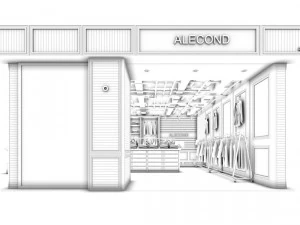 fashion clothing store 180 3D Model