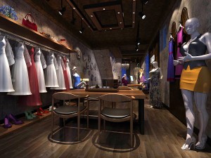 fashion clothing store 320 3D-Modell