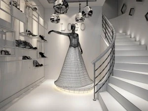 fashion clothing store 320 3D Model