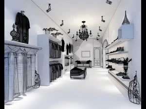 fashion - clothing store 689 3D Model