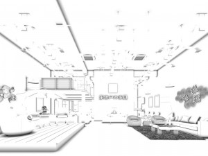 fashion - furniture sales hall 294 3D Model