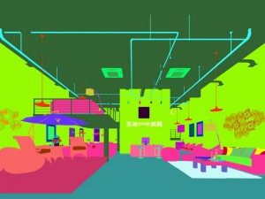 fashion - furniture sales hall 294 3D Model