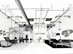 fashion - furniture sales hall 294 3D Model
