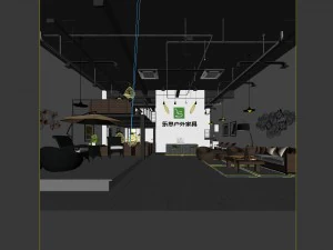 fashion - furniture sales hall 294 3D Model