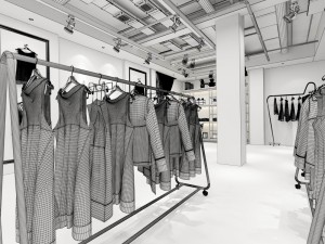 fashion - women clothing store 125 3D Model