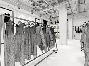 fashion - women clothing store 125 3D Model