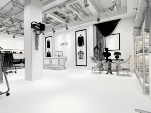fashion - women clothing store 125 3D Model