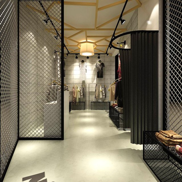 fashion - women clothing store 234 Modelo 3D .c4d .max .obj .3ds .fbx .stl .blend 
