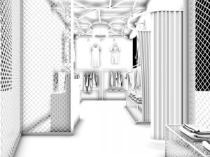 fashion - women clothing store 234 3D Model