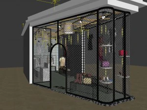 fashion - women clothing store 234 3D Model