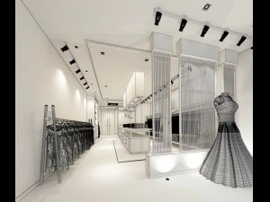 fashion - women clothing store 254 3D Model