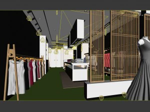 fashion - women clothing store 254 3D Model