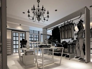 fashion - women clothing store 274 3D Model