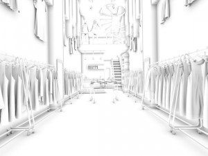 fashion - women clothing store 294 3D Модель