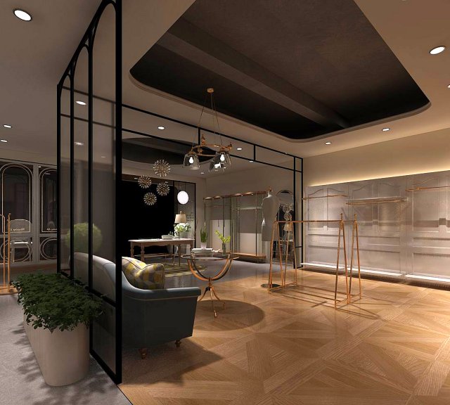 fashion women store 04 3D Модель .c4d .max .obj .3ds .fbx .stl .blend 