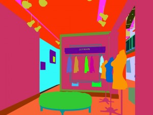 fashion women clothing shop 011 3D Model