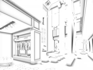 fashion women clothing shop 011 3D Model