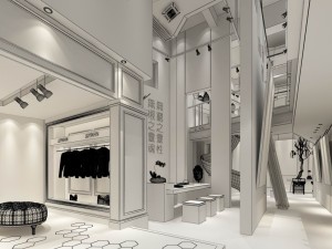 fashion women clothing shop 011 3D Model
