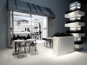 shop - refreshments - coffee shop 01 3D Модель