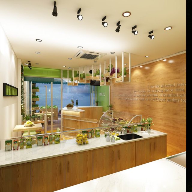 shop - refreshments - coffee shop 02 Modelo 3D .c4d .max .obj .3ds .fbx .stl .blend 