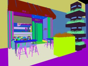 shop - refreshments - coffee shop 02 3D Model