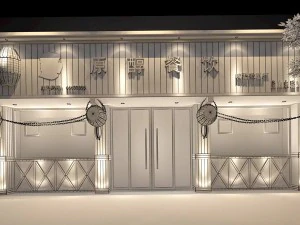 business - restaurant 06 3D Model