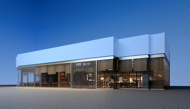 business restaurants - 968 3D Model .c4d .max .obj .3ds .fbx .stl .blend 