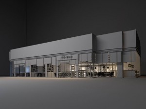 business restaurants - 968 3D Model