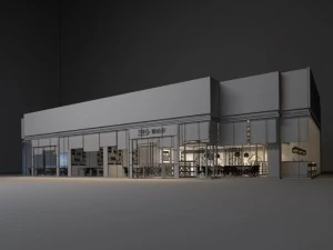 business restaurants - 968 3D Model