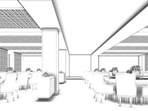 business restaurant - coffee - banquet 10 3D मॉडल