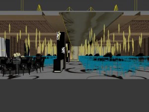business restaurant - coffee - banquet 10 3D Model