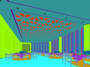 business restaurant - coffee - banquet 11 3D Model