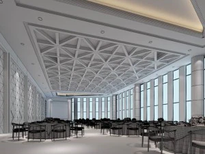 business restaurant - coffee - banquet 11 3D Model