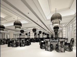 business restaurant - coffee - banquet 12 3D 모델
