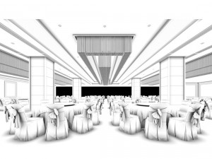 business restaurant - coffee - banquet 12 3D 모델