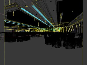 business restaurant - coffee - banquet 12 3D Model