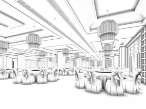 business restaurant - coffee - banquet 13 3D मॉडल
