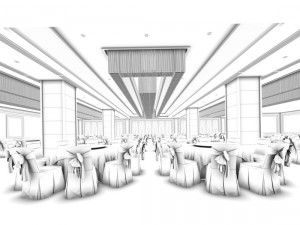 business restaurant - coffee - banquet 13 3D मॉडल