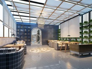 ビジネスレストラン - コーヒー - 宴会 17 3Dモデル