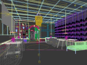 business restaurant - coffee - banquet 17 Model 3D