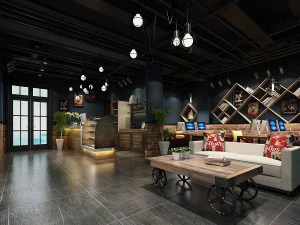 business restaurant - coffee - banquet 18 3D Model